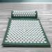 Sivan Acupressure Mat & Pillow Set for Back and Neck Pain Relief - Chronic Pain Treatment for Lower & Upper Back, Sciatica - Green - Buy Online on GoSupps.com