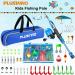 Kids Fishing Set - Blue 1.5M Fishing Rod Reel & Bait | Best International Shipping - Buy Online on GoSupps.com