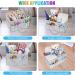 GINSER Baby Diaper Caddy Organizer - Nursery Essentials for Changing Table & Car | Baby Shower Gift Registry | Gray - Buy Online on GoSupps.com