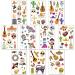 Mexican Day of the Dead Temporary Tattoos - 125pcs for Men, Women & Kids | Cinco de Mayo Halloween Transfers - Buy Online on GoSupps.com