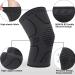 2 Pack Copper Knee Brace Compression Sleeve for Knee Pain Relief - Black, Large - Buy Online on GoSupps.com