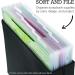 Samsill Scrapbook Paper Storage Organizer - 12 Pack | Top Loading Files with Customizable Tabs | Holds 12x12 Inch Paper, Vinyl, Photos | Clear PVC, Acid Free - Buy Online on GoSupps.com