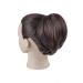 Dark Brown Messy Bun Scrunchie Hair Extension for Women - Synthetic Hair Accessory - Buy Online on GoSupps.com