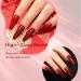 MEGIOR Glitter Red Gel Nail Polish 15ml Shimmer Burgundy Gel Polish 1PC Soak Off UV LED Nail Gel Polish for Nail Art Manicure Salon DIY Home for Women Girls Nails Gift Red Glitter - Buy Online on GoSupps.com