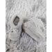 Royal Icon Baby Booties 0-3 Months - Warm & Safe Baby Slippers - Knitted Bow Baby Boots - Grey Ri359 - Buy Online on GoSupps.com