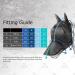 Harrison Howard Caremaster Pro Luminous Horse Fly Mask - UV Protection for Horses & Ponies | Large Eye Space Long Nose & Ears - Aquamarin - Buy Online on GoSupps.com