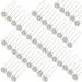 BETITETO Rhinestone Flower Hair Pins - 40 Pcs Crystal Wedding Bridal Accessories (White) - Buy Online on GoSupps.com