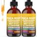 Organic Maca Root Liquid Drops with Ashwagandha Nettle Fenugreek Beet Root and L-Arginine Liquid Multivitamin for Women and Men - 4oz 2 Fl Oz (Pack of 2)