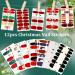 Kalolary 12 Sheets Christmas Nail Polish Stickers - Self-Adhesive DIY Nail Art Wraps with Nail File - Buy Online on GoSupps.com