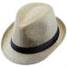 moonsix Classic Fedoras Hats Short Brim Panama Jazz Hat Straw Hat Cap for Men Women Costume Accessories,Beige