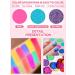Kalolary Neon Eyeshadow Palette - 24 Highly Pigmented Matte & Sparkling Colors Glows in the Dark UV Blacklight with 4 Pink Brushes - International Shipping Available - Buy Online on GoSupps.com