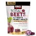 Force Factor Total Beets Ultimate Heart Health Chews for Blood Pressure Support, with Beetroot Powder, CoQ10, B Vitamins & Grapeseed Extract for Blood Flow & Energy, Black Cherry, 60 Soft Chews Black Cherry 1 Pack