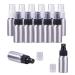 Pandahall elite 10 pieces 30 ml refillable aluminum bottles platinum fog spray bottles small metal atomizer bottles 30ml white & black head