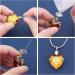 CREATCABIN Heart Cremation Urn Necklace for Ashes Birthstone Crystal Memorial Keepsake Pendant Deep Sky Blue - Buy Online on GoSupps.com