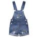 KIDSCOOL SPACE Baby Girl Boy Jean Overalls Toddler Summer Denim Shortall 12-18 Months Blue-2108