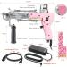 2-in-1 Cut Pile Loop Pile Tufting Gun Starter Kit | Electric Rug Tufting Machine with 10 Skin Stickers | Baby Pink Carpet Weaving Flocking Tool - Buy Online on GoSupps.com
