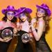 8-Piece LED Cowboy Hat and Heart Sunglasses Set for Women and Girls - Sparkly Purple Space Cowgirl Halloween Costume - Buy Online on GoSupps.com