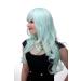 Buy WIG Me Up 285 T5507 - Women's Light Green Wig with Strong Curls & Smooth Pony | 65 cm Cosplay Hair - Buy Online on GoSupps.com