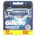 Gillette Mach3 Turbo Replaceable Blades for Men's Razors (12 Pack) with Blades Harder Than Steel