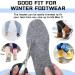 Janmercy Wool Felt Insoles - 5 Pairs Warm Shoe Inserts for Men & Women - Gray (Men's 9/Women's 10) - Best Comfort & Support - Buy Online on GoSupps.com