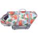 Vivaglory Ripstop Dogs Rescue vest For Small Medium Boat Dog Wall Animal with improved buoyancy & visibility flower orange XXS: 28-35cm (chest circumference) Flower orange