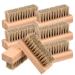 Abaodam 10Pcs Shoe Brushes Traditional Leather Shoe Polish Brushes Boots Polish Cleaning Brushes