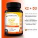 Premium Vitamin K2 (MK7) with D3 Supplement for Bone and Heart Health - Non-GMO Formula - 125mcg Vitamin D3 & 100mcg Vitamin K2 MK-7 - Easy to Swallow - Calcium Support - Buy Online on GoSupps.com