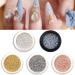 Nail Art Caviar Beads 5 Boxes Nail Art Beads Manicure Mini Steel Ball Nail Art Accessories for DIY 3D Nail Art Decorations Silver Golden Rose Gold