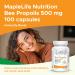Maplelife Bee Propolis Natural Relief 500mg Easy to Take Capsule Essential Immunity Booster - 100 capsules - Buy Online on GoSupps.com