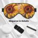 Sleep Mask Eye for Women & Men - Reusable Soft Blackout Eye Mask | Travel & Camping Essentials | Sunflower Print Gifts - Buy Online on GoSupps.com
