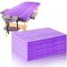 20 Pieces Disposable Bed Sheets Bed Cover Spa Massage Table Sheet Waterproof Bed Cover Flat Sheets Non-woven Fabric, 31 x 71 Inches (Purple)