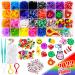 FUNZBO 2200 Loom Rubber Bands for Bracelet - Colorful Jewelry Making Kit for Kids Craft and Art - Band for Girls Age 5 6 7 8 9 Year Old (Medium)