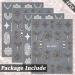 Embossed Bohemian Retro Lace Nail Art Stickers - 4 Sheets for Women and Girls - Buy Online on GoSupps.com