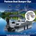 Pontoon Boat Fender Clips for Docking - Square Rail Hangers for Pontoon Bumpers - Grey (4 Pack) - Buy Online on GoSupps.com