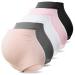SUNNYBUY Women's Maternity High Waist Underwear Pregnancy Seamless Soft Hipster Panties Over Bump XL Five Color-5pk