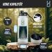 Premium 1L Stainless Steel Insulated Water Bottle with Storage Box - Perfect for Headphones Money & Supplements - White - Buy Online on GoSupps.com