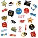 Ercadio 72 Pack Graduation Edible Cupcake Toppers Class of 2024 Grad Cap Cupcake Picks for 2024 Graduation Theme Party Cake Decorations Supplies Edible-72 - Buy Online on GoSupps.com