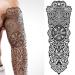 Tatodays 2x temporary tattoo viking nordic compass full arm stick on body art viking medieval celtic transfer for women and men cosplay halloween adult temp tattoo tree of life wolfs fancy dress party cosplay