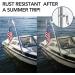 GOLOHO Marine Boat Flag Set with 4 Clips, 12x18 inch American Flag for Boat - U.S. 50 Stars, Embroidered - Buy Online on GoSupps.com