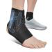 Fit Geno Ankle Stabilizer Brace for Sprained Ankles - Quick Release Adjustable Breathable Support for Men and Women Right Medium/Large Black