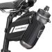 Rockbros bike saddle bag Bicycle pocket with bottle holder reflective bicycle seat bag for MTB racing bike folding wheel black approx. 1l