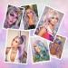 Fine Colored Hair Extensions - Clip-In Synthetic Parts for Women | 10 PCS Pink Blue & Violet Mix - Buy Online on GoSupps.com