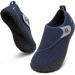 relxfeet Walking Shoes Diabetic Shoes - Navy Blue - 9.5 Wide Women/8.5 Wide Men