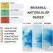 Watercolor Paper Block  BAOHONG Artists' Watercolor Block  100% Cotton  Acid-Free  140LB/300GSM  Cold Press Textured  20 Sheets per Block (Textured Cold Press 4.9"X7") - Buy Online on GoSupps.com