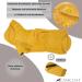 CANICOAT Dog Bathrobe Lavari - 100% Cotton Oeko-TEX Certified Size 11 - Sun Yellow | Best for Pet Drying & Comfort - Buy Online on GoSupps.com