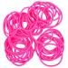 Frcolor Elastic Hair Ties - No Metal No Damage Ponytail Holders (Pack of 50) - Soft Pink Rubber Bands for All Hair Types - International Shipping Available - Buy Online on GoSupps.com
