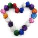 20 Pcs Assorted Color Cat Toy Balls - Tinsel Pom Poms Flash - Cats' Favorite Toy - Buy Online on GoSupps.com
