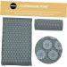 Hapinary Acupuncture Massage Pillow & Washable Yoga Mat - 2 Pieces Ideal for Yoga & Massage 38x15x10cm Gray - Buy Online on GoSupps.com