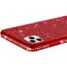 Surakey Glitter Case for iPhone 12/12 Pro - Red TPU Silicone Protection Diamond Design Glossy Finish - Buy Online on GoSupps.com
