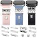 JR.DM 13 Pieces Silver Watch Band Charms with 10-Pcs Decorative Rings Loops & 3-Pcs Classic Clasp, Compatible with Apple Watch 38mm 40mm 41mm 42mm 44mm 45mm Metal Diamond Sliding Strap Accessories for iWatch Series 8 7 6 5 4 3 2 1 (No Watch Band)
